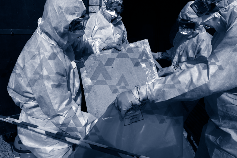 Décontamination par l'équipe Apex Désamiantage
